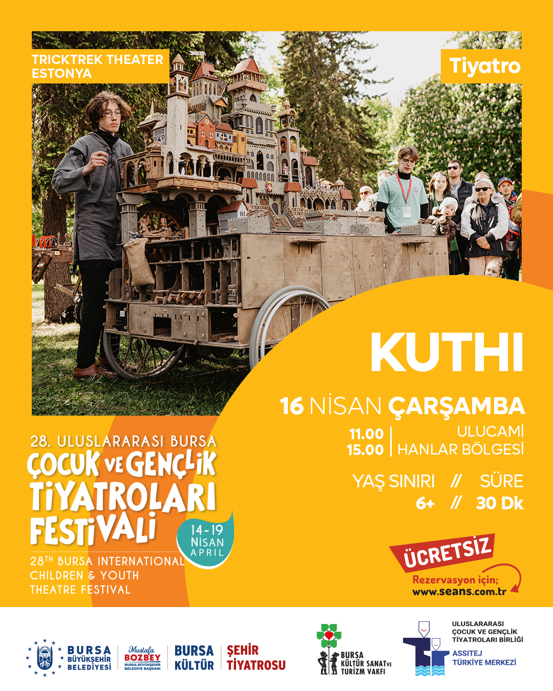 28. Uluslararası Bursa Çocuk ve Gençlik Tiyatroları Festivali’nde ...